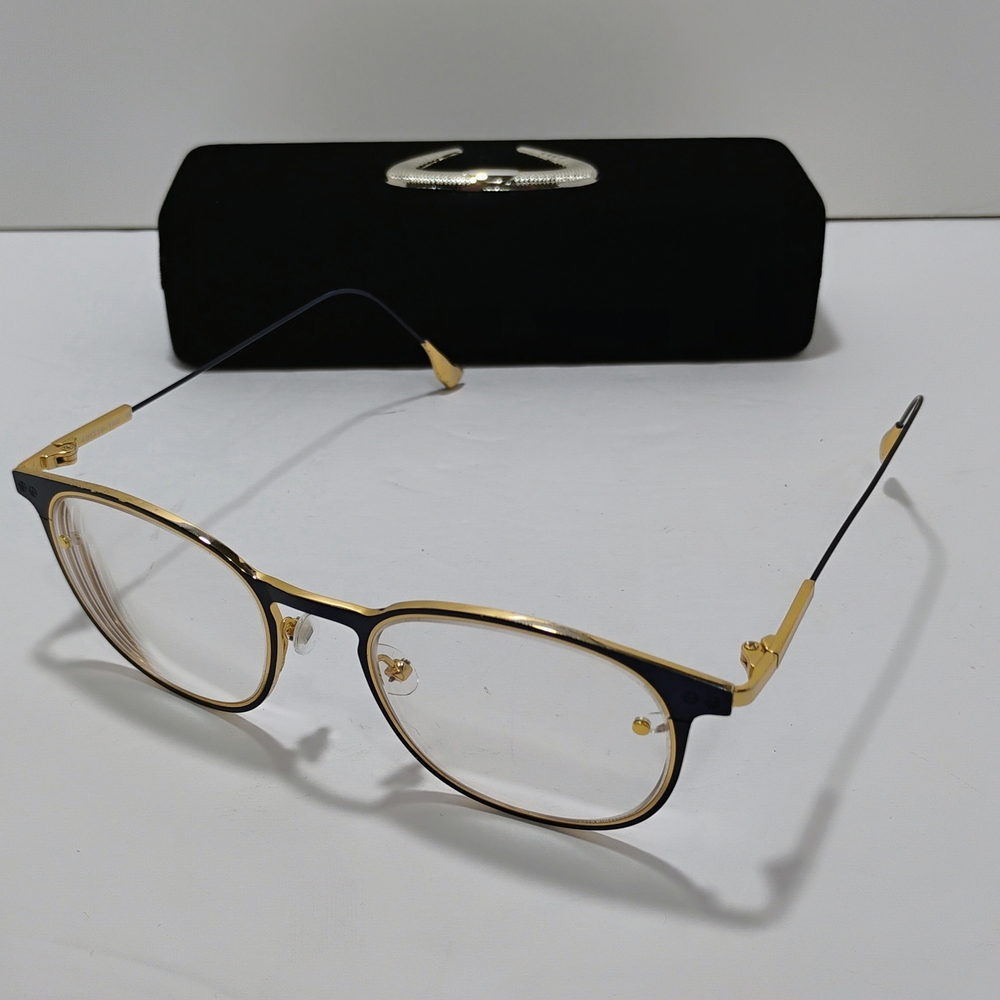 TEKA Prescription Eyeglasses 477 CCL.3 Blue Gold Metal 49-19-140